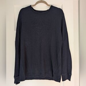 Banana Republic Men's Navy Textured Thermal Top Size L